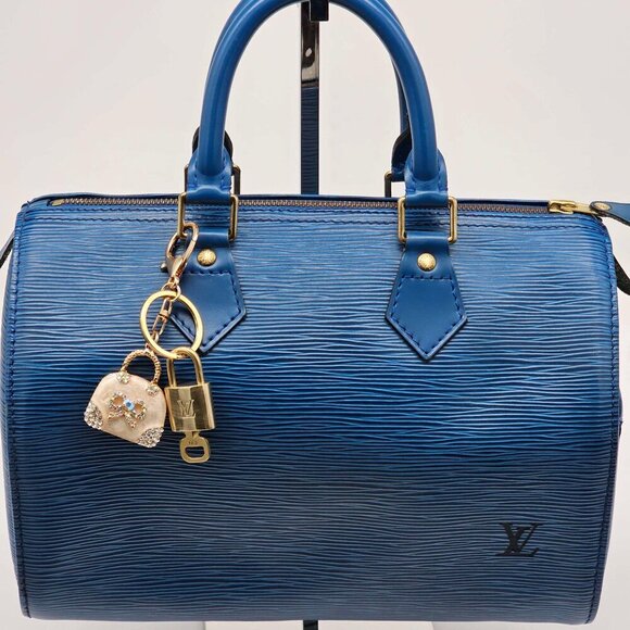 Authentic Louis Vuitton Lock & Key with unbranded Bagcharm, Keycharm, Keychain - Picture 3 of 8